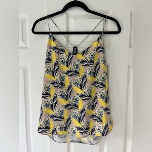 J. Crew Racerback Strappy Floral Tank Size 6